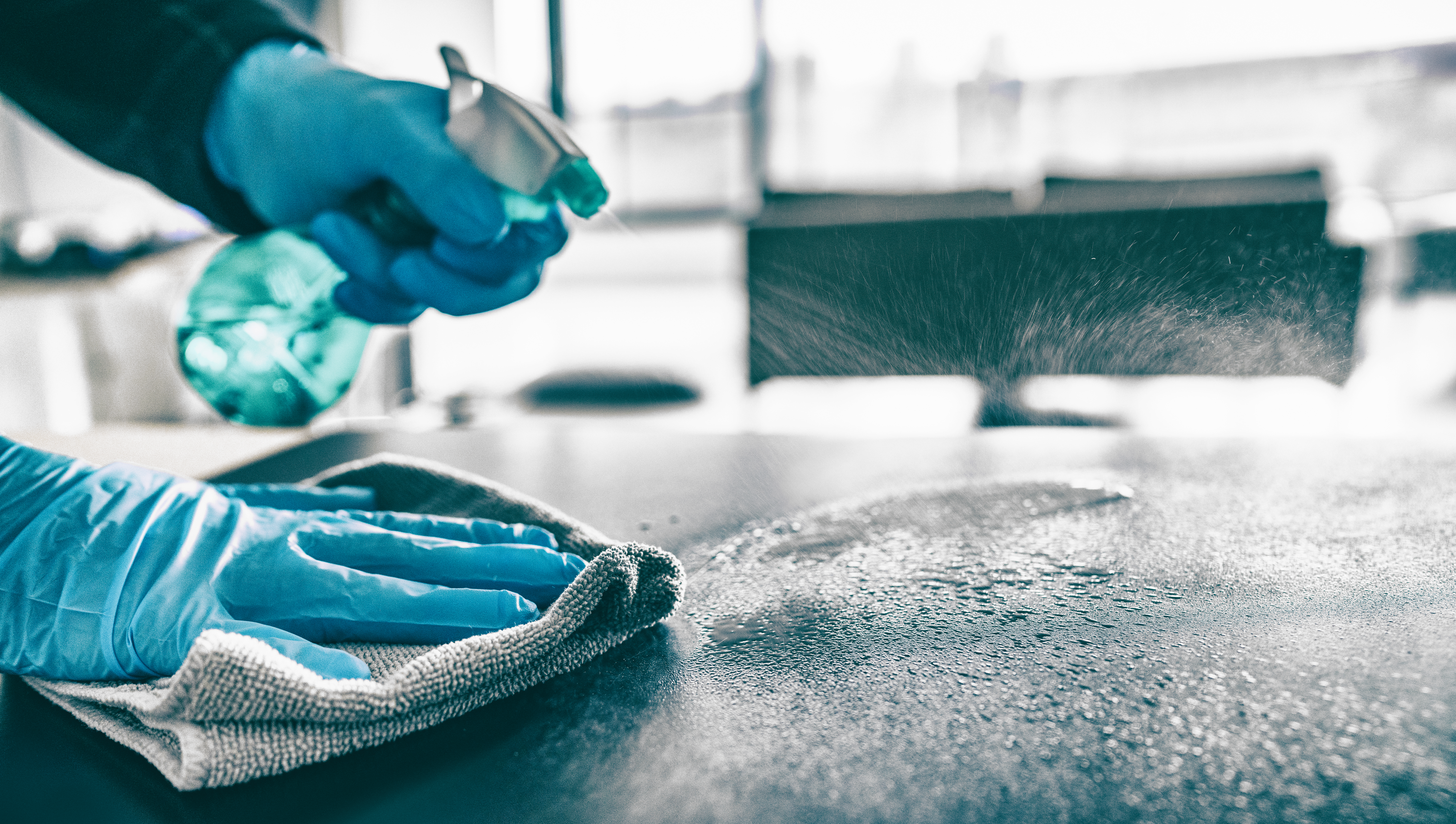 Cleaning,Home,Table,Sanitizing,Kitchen,Table,Surface,With,Disinfectant,Spray Cleaning,Home,Table,Sanitizing,Kitchen,Table,Surface,With,Disinfectant,Spray
